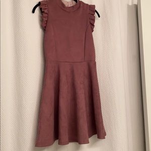 Elisa B Girl’s faux suede dress